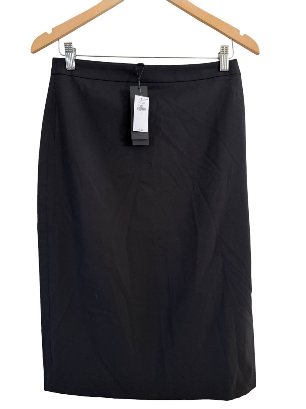 NEW Banana Republic Italian Wool Blend Black Skirt Size 4 NWT